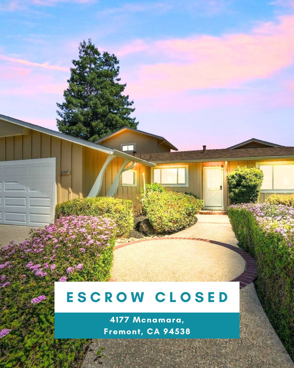 yvetteeverhome's tweet photo. It's finally key day! Escrow closed on this beautiful Fremont home! Congratulations to my buyers, welcome home 🏡💕⁠
_____
⁠
Thinking of buying or selling? Contact me today!⁠
⁠
📧: yvette@everhomeRE.com⁠
📞: (510) 766-3288⁠
🖥: https://t.co/lQ7nKdSDof

#realestate #realtor https://t.co/JeFM3KnyFk