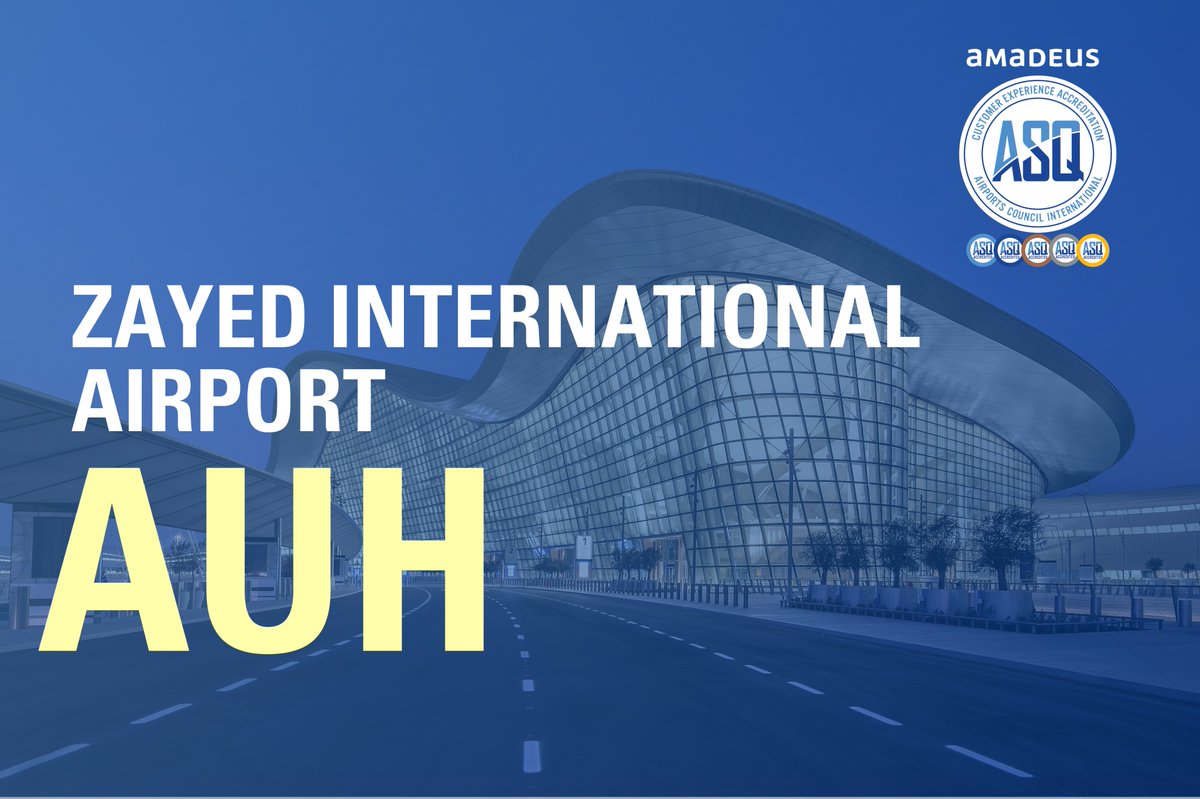👏 Congratulations to Zayed International Airport (Abu Dhabi Airports) on its upgraded customer experience accreditation!

We’re proud to celebrate Zayed International Airport (Abu Dhabi, United Arab Emirates) for successfully upgrading its ACI Airport Customer Experience