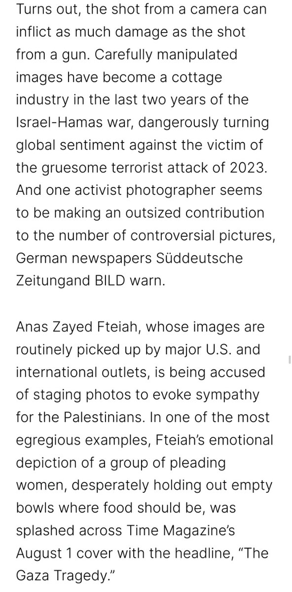 docpflock's tweet image. "Turns out, the shot from a camera can inflict as much damage as the shot from a gun." (Suzanne Bowdey [@WSHStand] in @ChristianPost)

x.com/ChristianPost/…

#GazaTragedy
#HonestReporting
#Integrity

Cc to: @BILD, @DaniLudwigMdB, @GAZAWOOD1, @Isaac_Herzog, @MattiFriedman &amp;amp; @SZ.