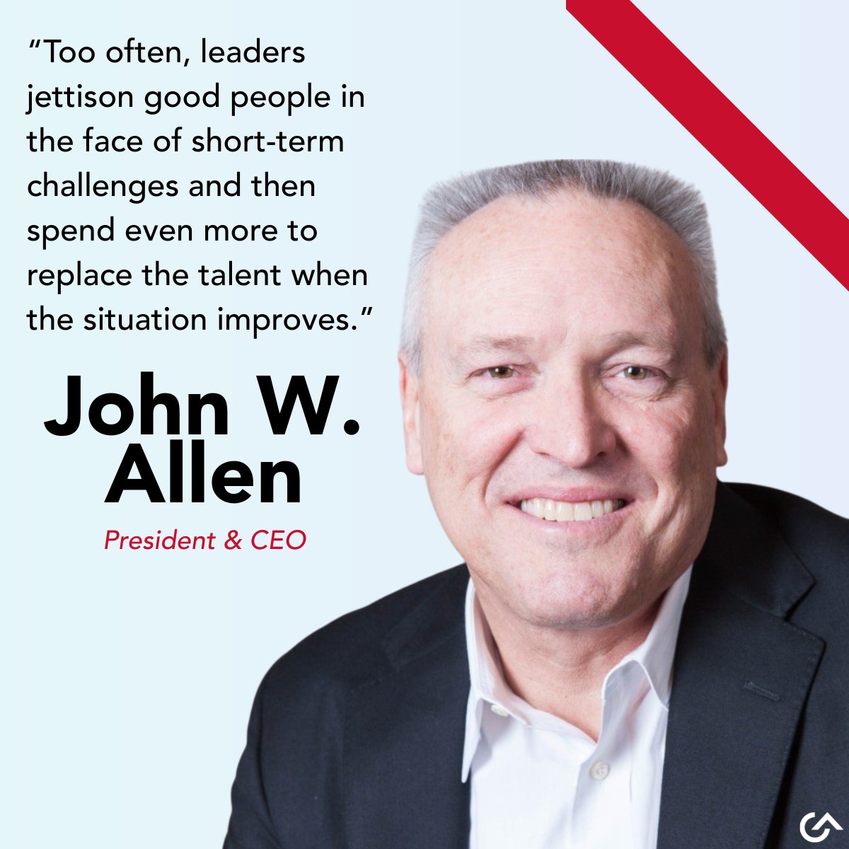 When the market shifts, your people strategy matters more than ever. G&amp;A’s John W. Allen shares in Forbes Human Resources Council why long-term talent planning fuels growth.

Read it here: bit.ly/3HwnyeH

#GNAPartners #PEO #HR #Forbes