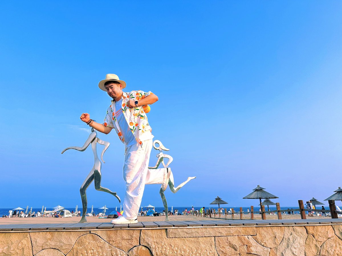 ProPandas_Mr17's tweet image. オレンジ味の海