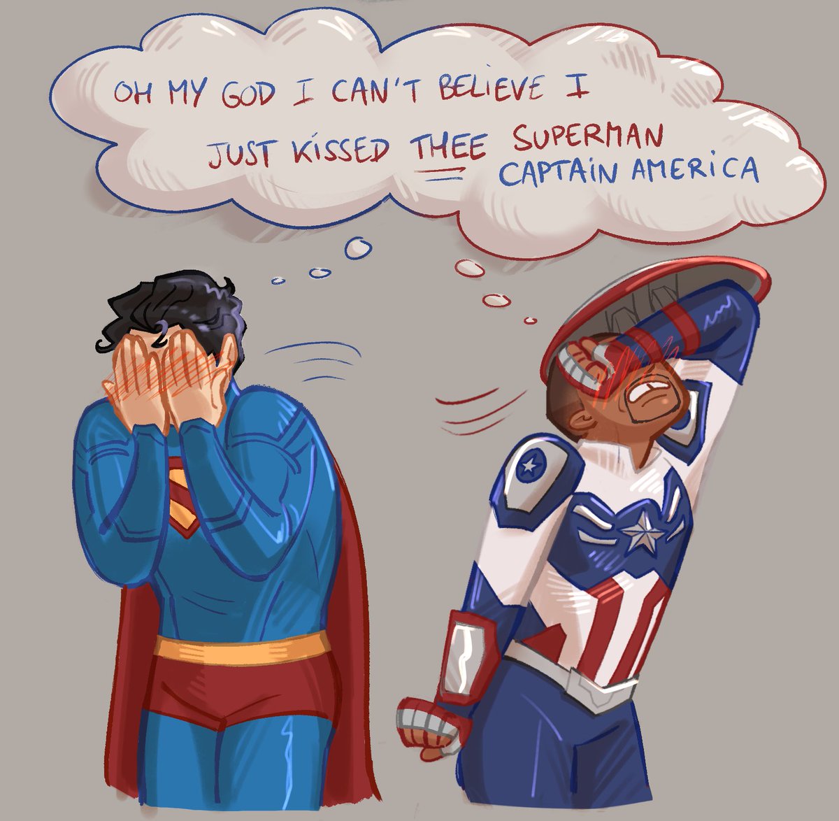serafinewine's tweet photo. soooo is #supercap still on the table? my babygirls... #Superman #CaptainAmerica https://t.co/XI7FMUJuNX