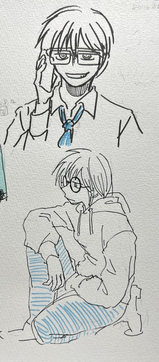 「落書き 男性」|遠藤平介のイラスト