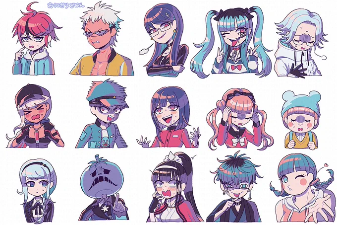 ハンドラ顔だけ描きたかったシリーズ(4枚目にくららちゃんの顔バレがある)