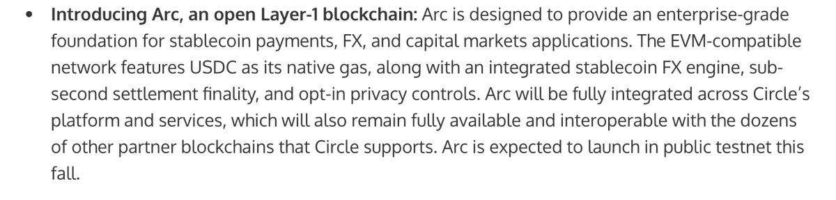 Details on ARC blockchain features