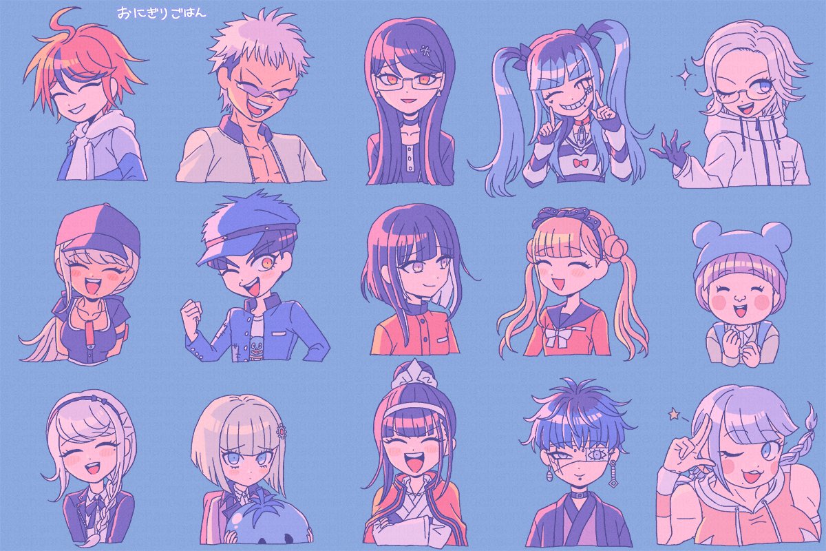 ハンドラ顔だけ描きたかったシリーズ(4枚目にくららちゃんの顔バレがある)
