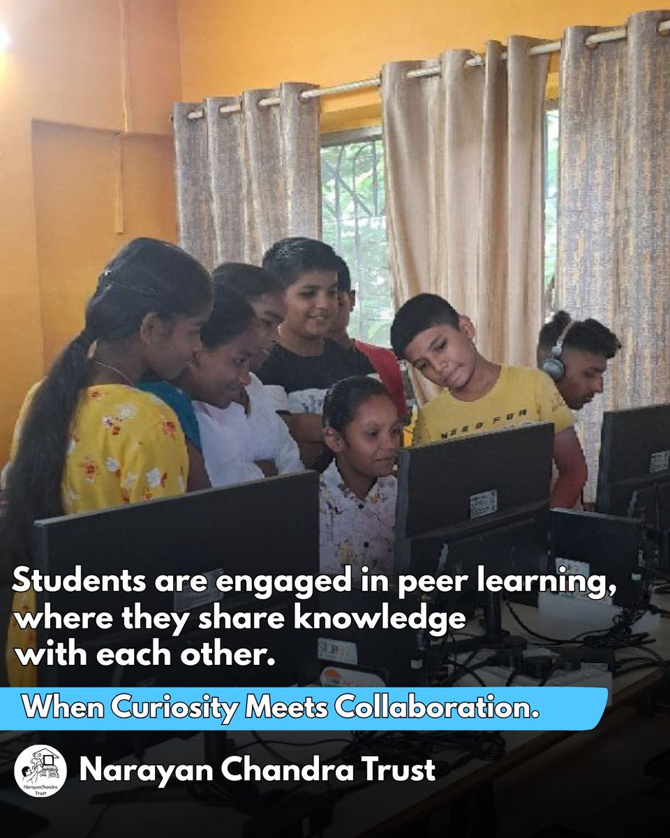 "Knowledge doubles when shared. 💡
Peer learning turns curiosity into collaboration.
Together, we grow stronger. 🌱
#PeerLearning #Collaboration #SeekhoSikhao"