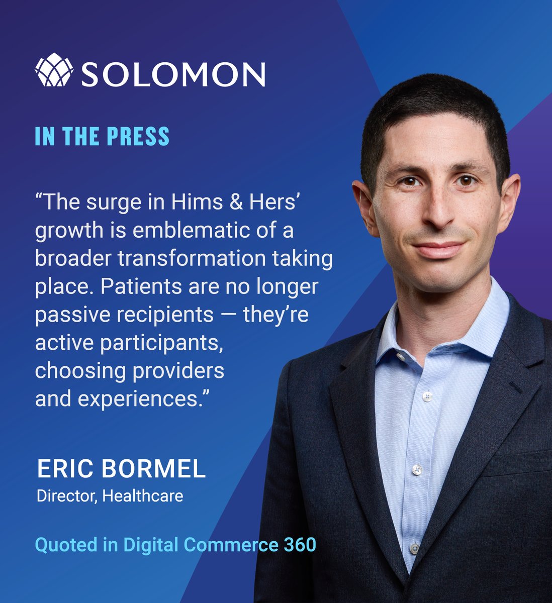 #Healthcare is no longer a one-size-fits-all system. Director Eric Bormel highlights how virtual care is reshaping healthcare into a consumer-driven ecosystem in <a href="/DC360_Official/">Digital Commerce 360</a>: digitalcommerce360.com/2025/08/08/him…