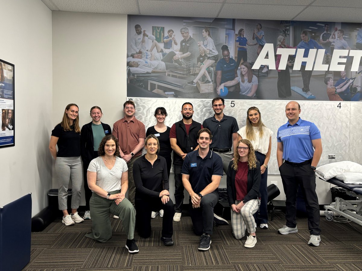 Athletico's tweet image. Big congratulations to our 2024 and 2025 #NewGrads who have officially passed their boards! 🎓✅ Led by PT mentor Matt G., this session focused on hip and cervical care, sharpening skills, and building confidence for the road ahead. #ClinicalExcellence