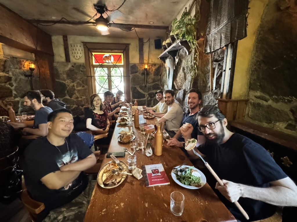 norsfell's tweet photo. Last week, our team voyaged to the great lands of the iconic L'Auberge du Dragon Rouge for our annual summer party! 🐉 

If you’re looking for a medieval experience, look no further. We were serenaded, fed, and enjoyed the terrace in the sun ☀️ https://t.co/dVqErmOKsG