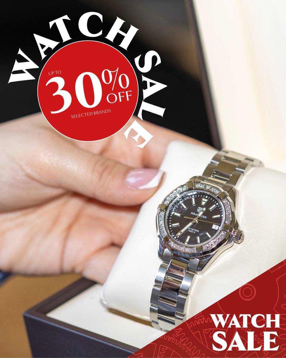✨ H&amp;T Pawnbrokers Watch Sale is NOW LIVE Instore ✨
 
 Discover stunning timepieces at unbeatable prices. The perfect moment to treat yourself or a loved one. Don’t miss out on exclusive deals and timeless styles!
 
 Shop now and elevate your wrist game 👉