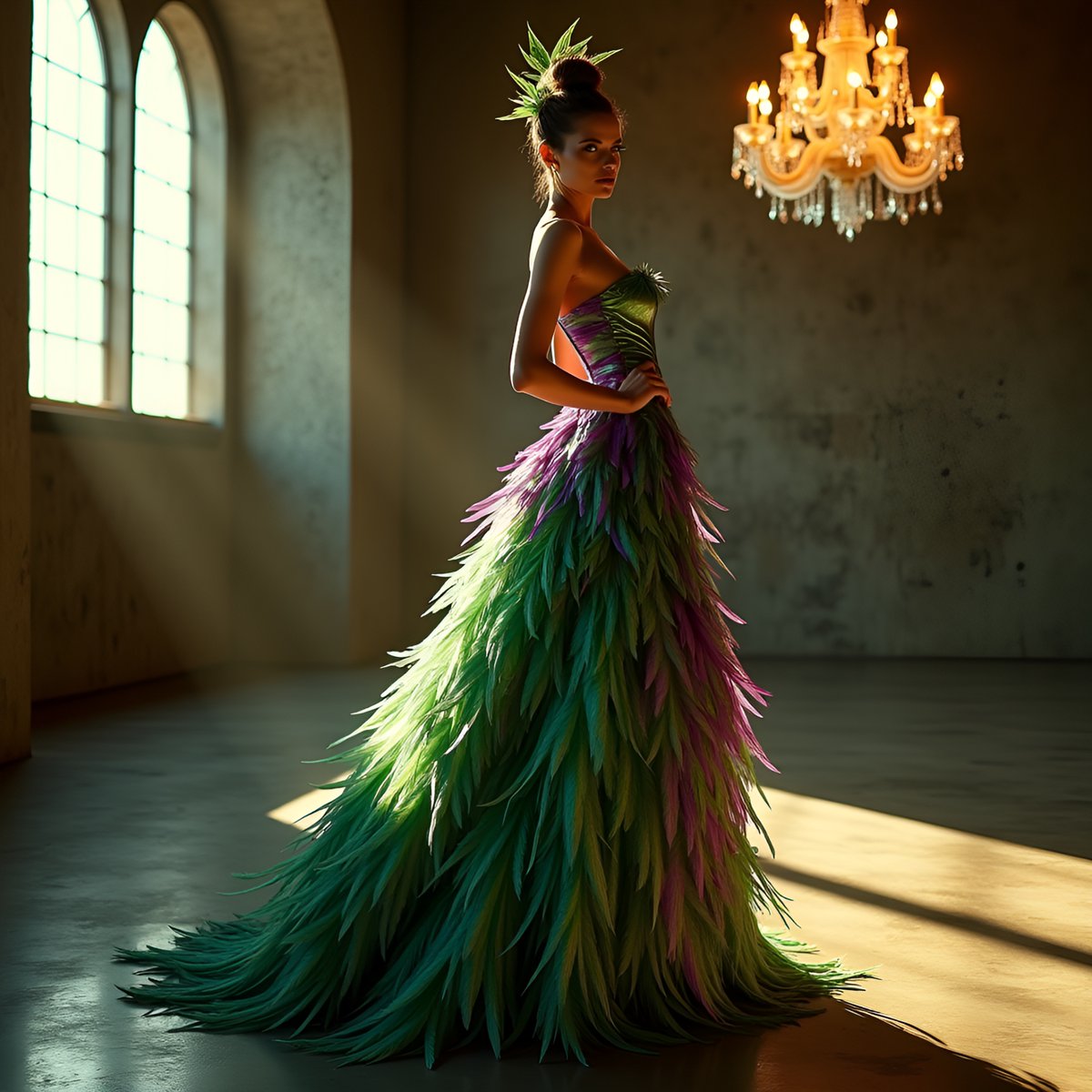 PromptSin's tweet photo. Unleash your wild side—stand out with bold, nature-inspired fashion! 🌿✨ #FashionRebel #EcoChic https://t.co/eXLz2KdBbS