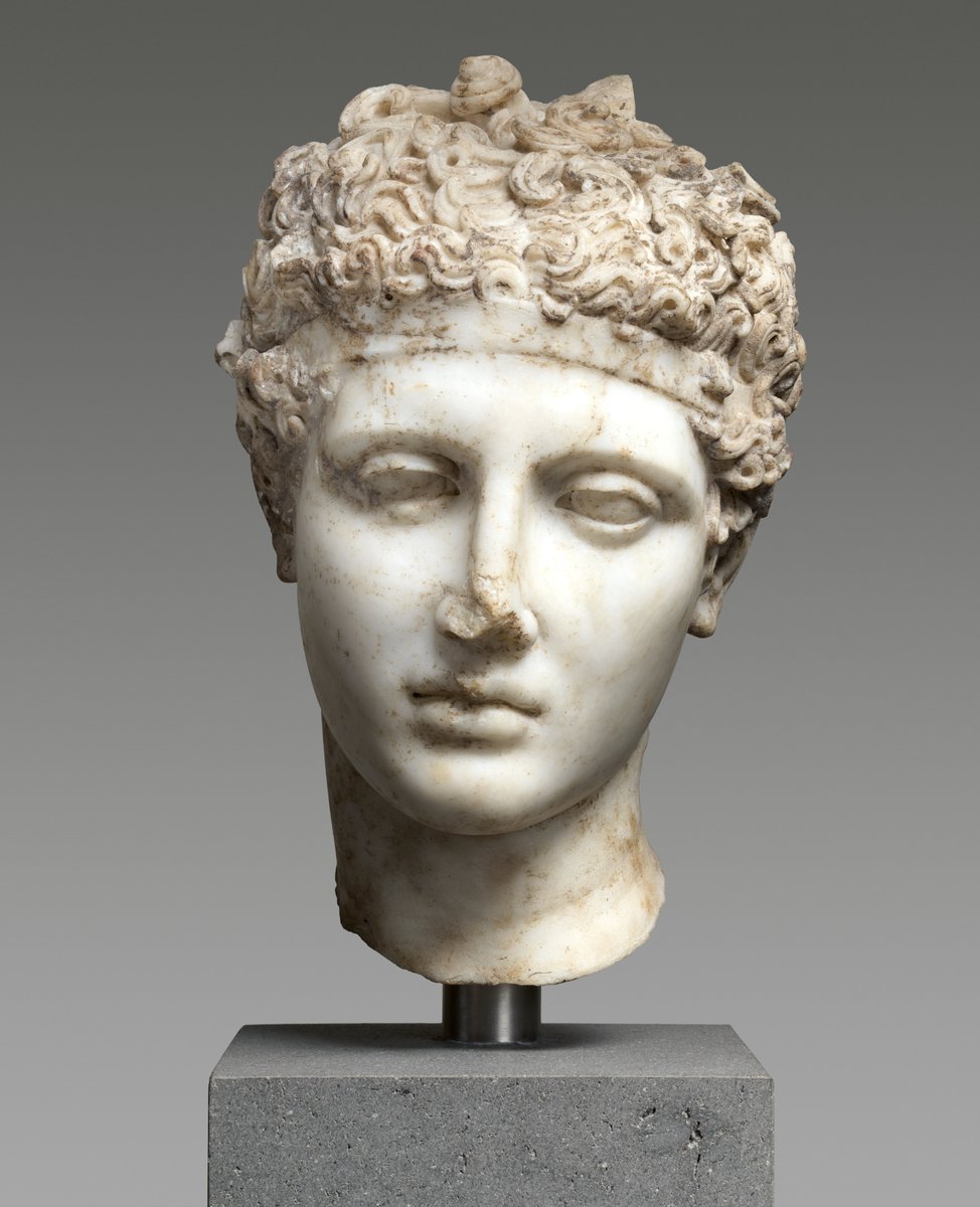 Marble head of an athlete, Roman, around 138–192 AD, Metropolitan Museum of Art.
