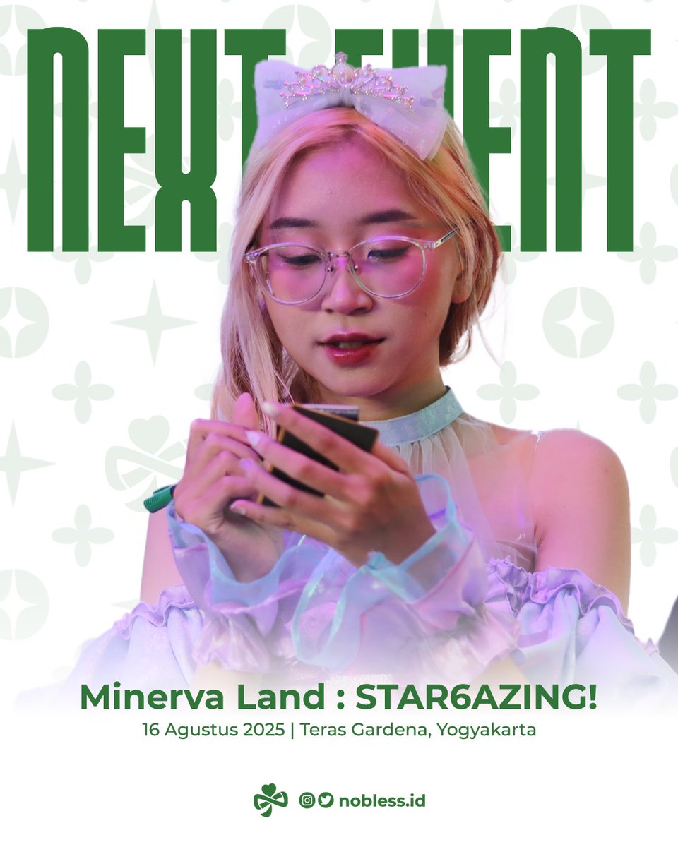 nobless_id's tweet photo. ✨ Jangan lupa datang dan ramaikan 6th Anniversary "Star6azing" @minerva_land  tanggal 16 Agustus 2025 besok! 🌌💫

📸 Jangan lupa juga pesan cheki spesial anniversary dari @naomicosu ya~

See you under the stars! ✨🌟 https://t.co/Exq4LaWg4J