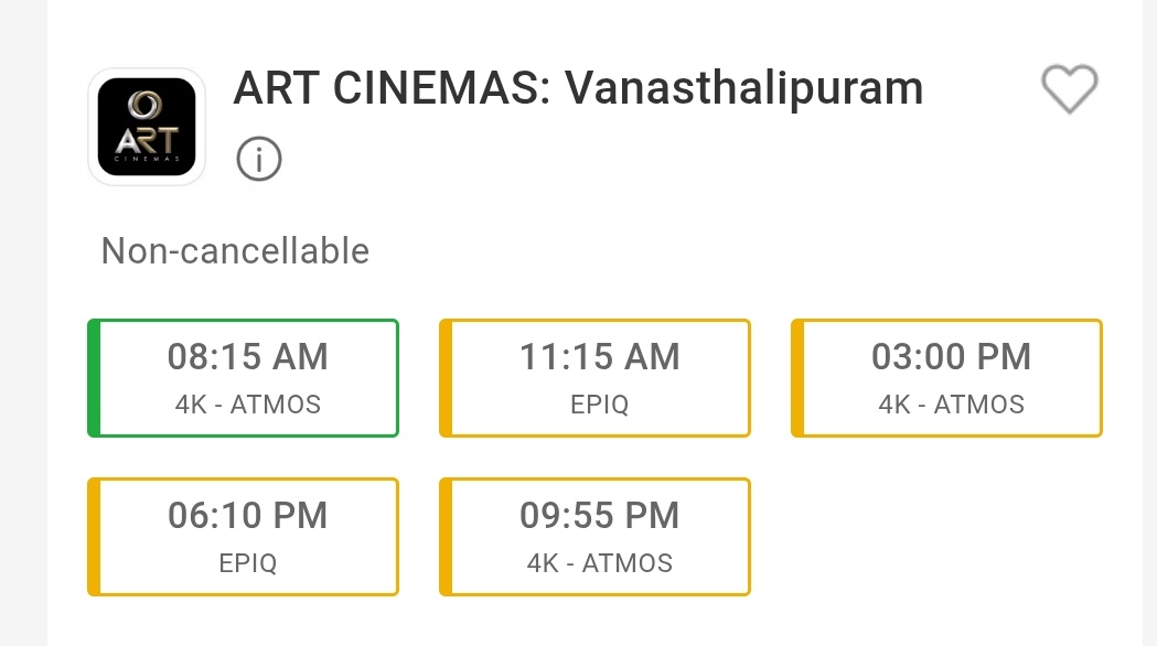 srinivasrtfan's tweet photo. #War2 Bookings Open ayyai roi #RaviTeja Theatre Lo Book Cheskondi Thondaraga 🔥🔥🔥🔥

#ARTcinemas https://t.co/JfwTDnLnfH
