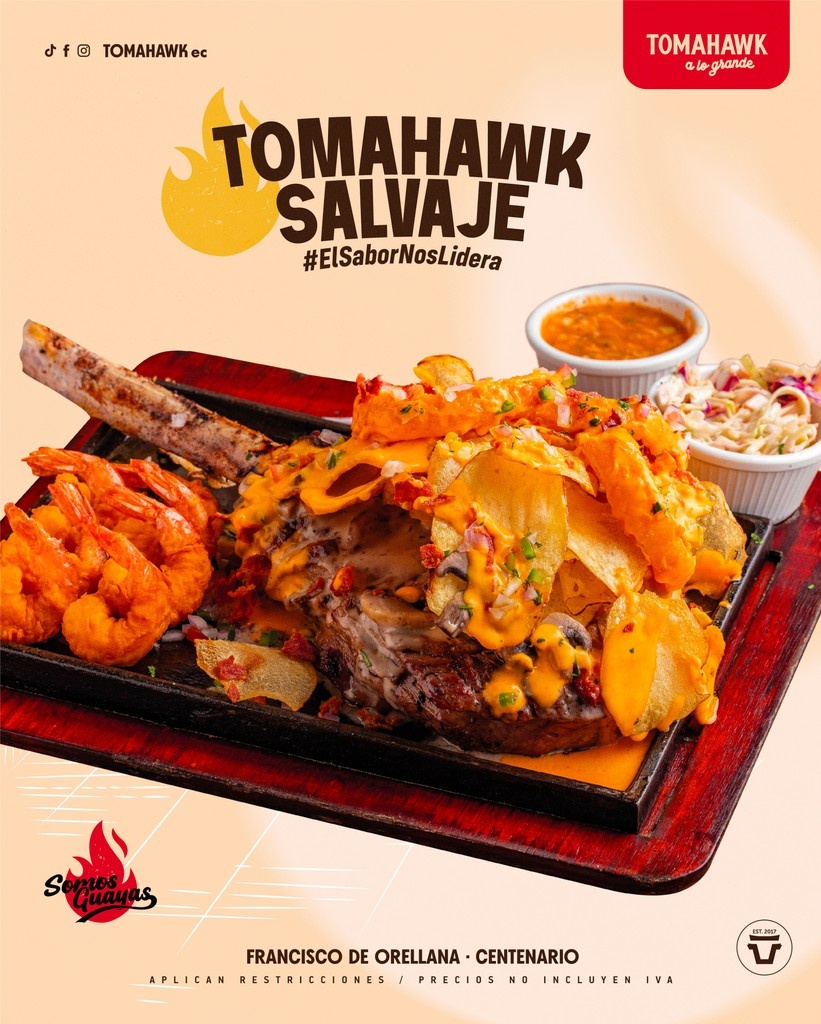 TomahawkEc's tweet photo. 🚨NUEVO MENÚ🚨
Empieza esta corta semana con actitud Alfa y el NUEVO MENÚ que tenemos para tí

🥳 CELEBRA TU #CUMPLEAÑOS CON NOSOTROS 🎉

👉🏻 Reserva activa
📍Av. Fco de Orellana: 0968826776
📍Centenario: 0968472263

#nuevomenú #guayaquil #alitas #platostípicos #ElAlfaRuge #agosto https://t.co/gDik4nHboQ