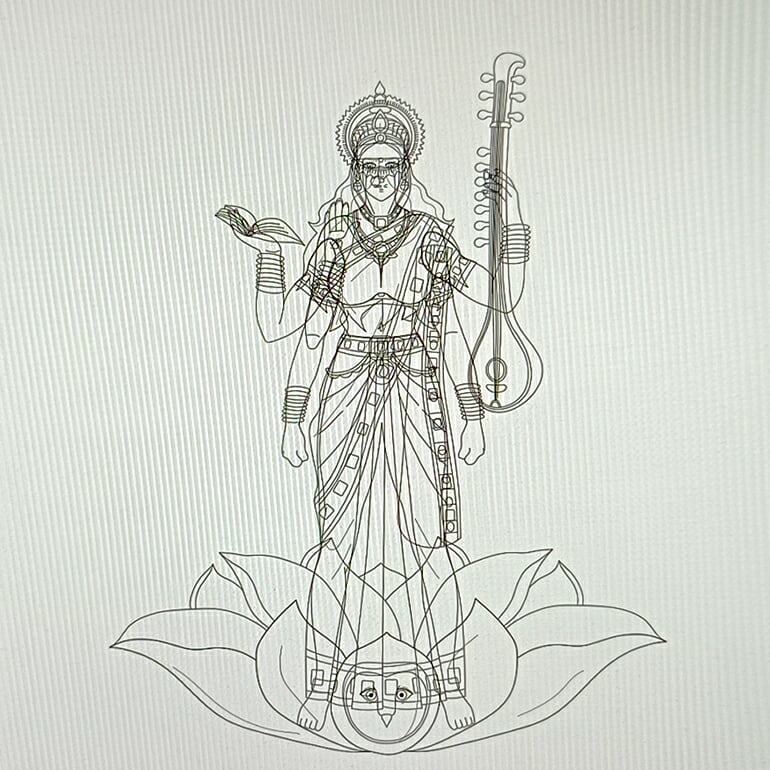 editderick's tweet photo. The Character design of Goddess Saraswati! 🖍️🎨🙏✨

#saraswati #illustrator #drawing #art #lordvishnu #adishakti #ritikkudiya #digitalart #goku #picoftheday #devi #artwork #digitalcreator #dbg #goddesssaraswati #lordbrahma #lordshiva #ram #artistsontwitter #artist #artoftheday https://t.co/C5B5VbJ7D9
