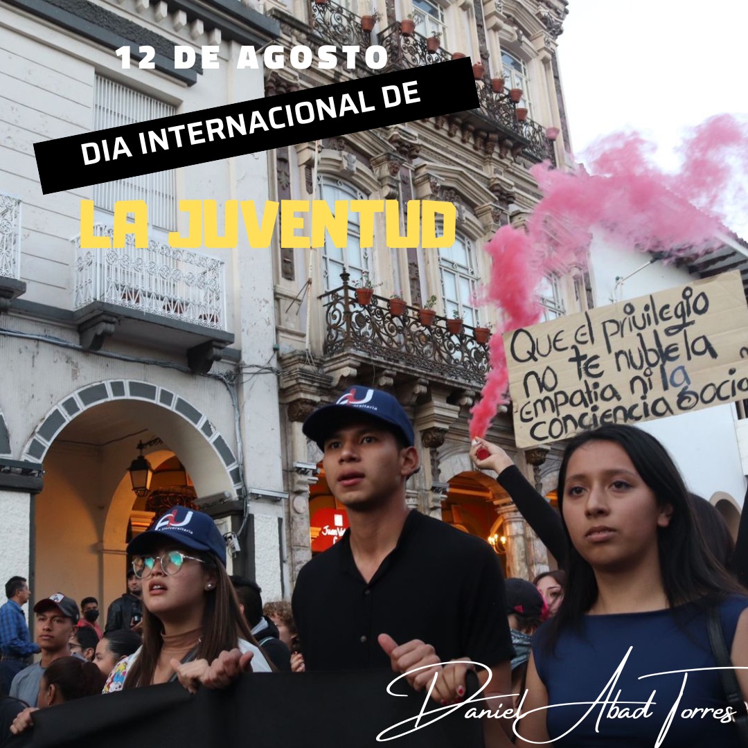 ✊ 12 de agosto – Día Internacional de la Juventud ✊

Hoy no solo celebramos a la juventud, la defendemos y la reconocemos como fuerza que transforma la historia.
Somos la generación que no se rinde, que se organiza, que levanta la voz y que trabaja todos los días por un país y