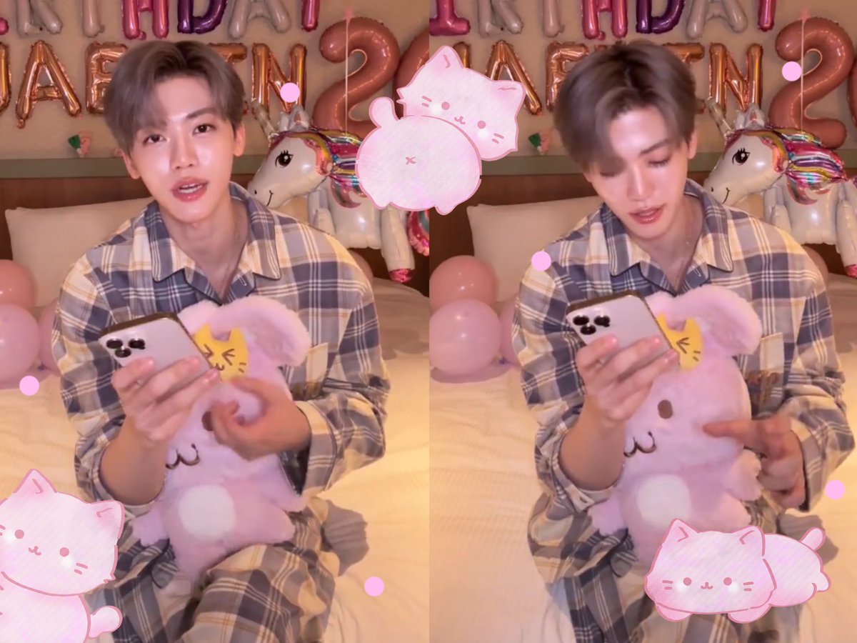 เชิญชวนทุกคนมาร่วมฉลองวันเกิด และนับถอยหลังช่วงเวลาพิเศษไปกับแจมินกันนะคะ 🐰🩷

ตอนนี้คนเจ้าของวันเกิดกำลังไลฟ์อยู่ค่ะ 🙌🏻
✨ weverse.io/nctdream/live/…

♡︎ 183 replies 

#Forever25hiningJAEMIN
#공주님_왕자님들_재민이_생일이에용
#HAPPYJAEMINDAY