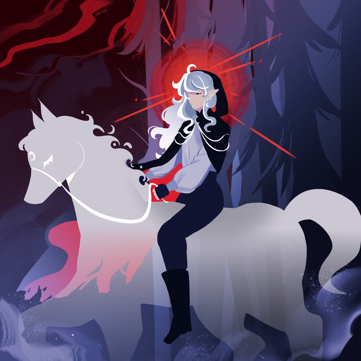 The Ghost Rider
(No this is not a spoiler, just a redraw based on pearl's session 5 thumbnail)

#pastlifefanart #pastlife #lifeseries #traffictwt  #PearlescentMoon