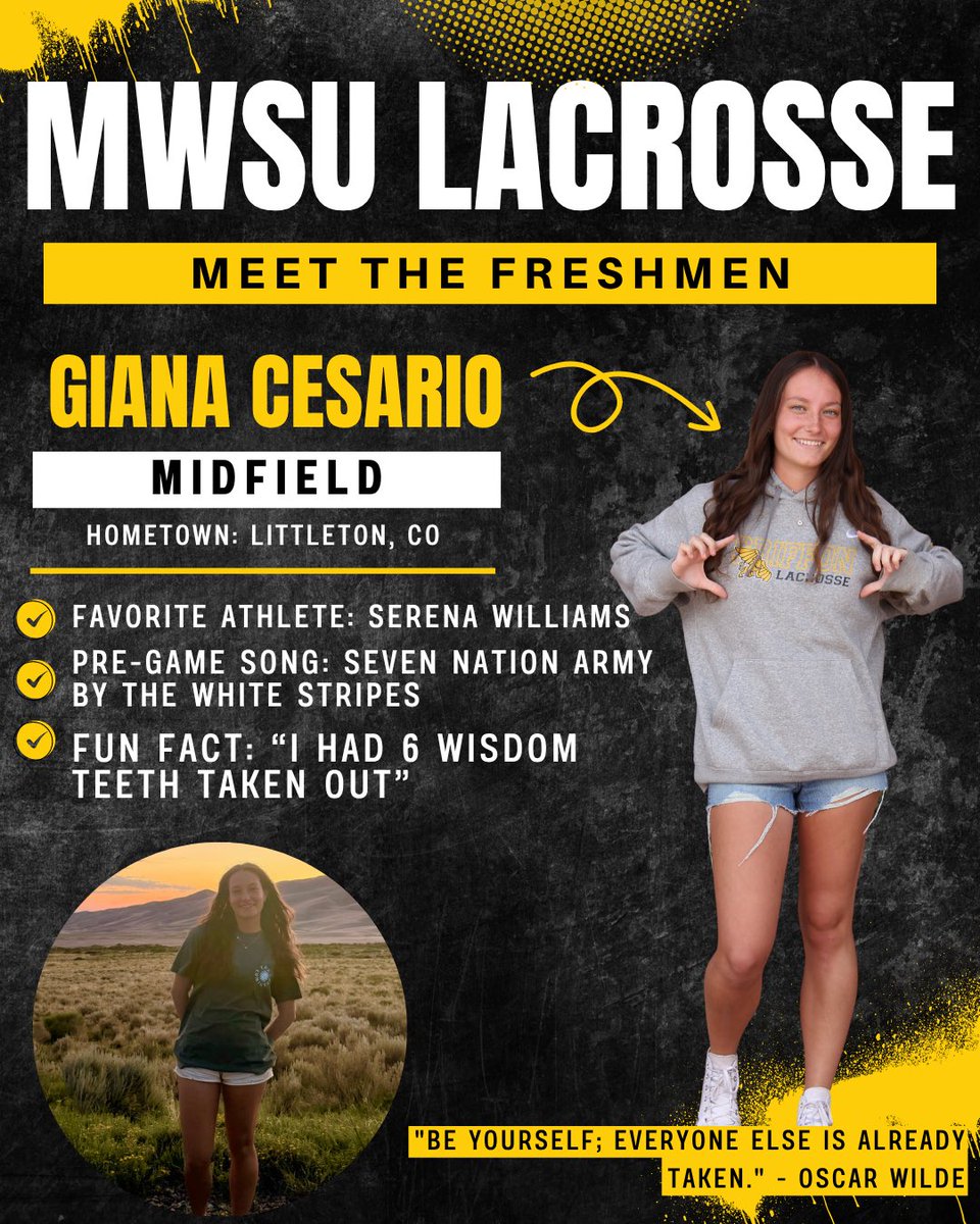 Griffon Lacrosse (@griffonlax) on Twitter photo Introducing the incoming freshmen! We have #18 Giana Cesario up next! 
Midfield | Littleton, CO Introducing the incoming freshmen! We have #18 Giana Cesario up next! 
Midfield | Littleton, CO