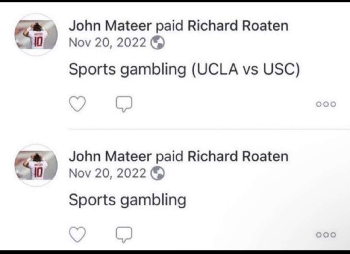 Buddie_Sports's tweet photo. NEW: Oklahoma is aware of John Mateer's Venmo transactions from 2022 when he was a Freshman at WSU and are handling
"Mateer made it clear to the school that he has never gambled."
#oneofus https://t.co/0xolwI3uET