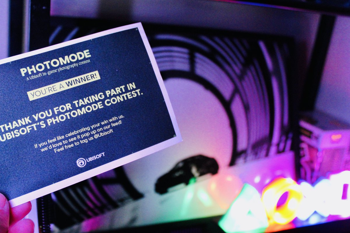 NemesisNatVP's tweet photo. Thank you @Ubisoft for this beautifully framed copy of my winning shot from the #UbisoftPhotomodeContest! 🤩 https://t.co/7BEHgwYb4W
