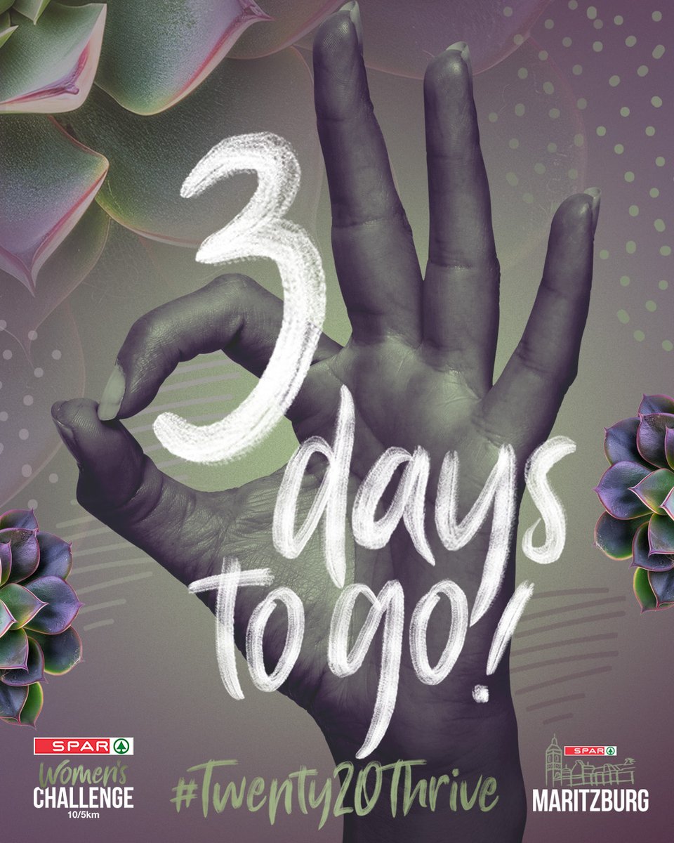 OK ! Three days to go to CHALLENGE DAY - 17 August!🤸🏿‍♂️🤸🏿‍♂️🤸🏿‍♂️
Are you ready?
Don't forget to collect your race packs and entries.
📍The Oval Cricket Stadium
📆 Friday 15 Aug  ⏰ 10am-5pm
📆 Saturday 16 Aug  ⏰ 10am-3pm
NO collection on RACE DAY (17 Aug)
#Twenty20Thrive #mykznmyspar