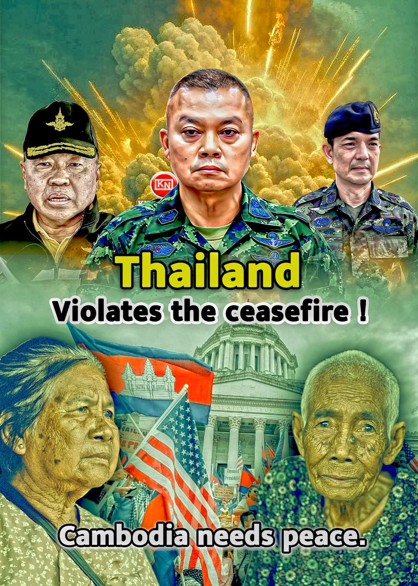 Thailand Violates The Ceasefire.
#ExposeThailandLie
#TruthForCambodia