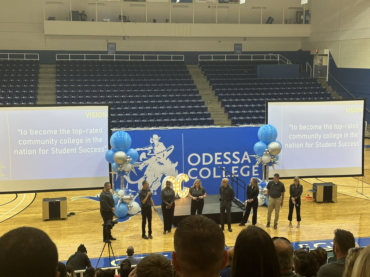 Latimer1Kristi's tweet photo. Welcome back convocation @OdessaCollege This is gonna be the BEST year YET!! #TweetOC https://t.co/y72lnK1tpR