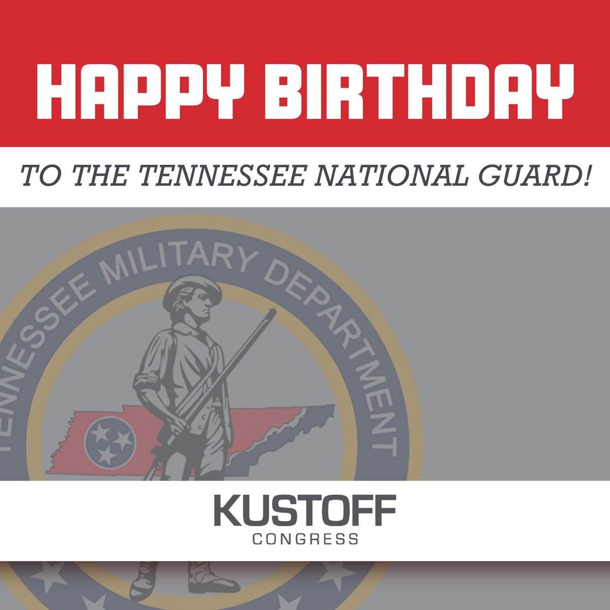 Wishing the TN National Guard a happy 251st birthday. Thank you for keeping Tennessee safe.