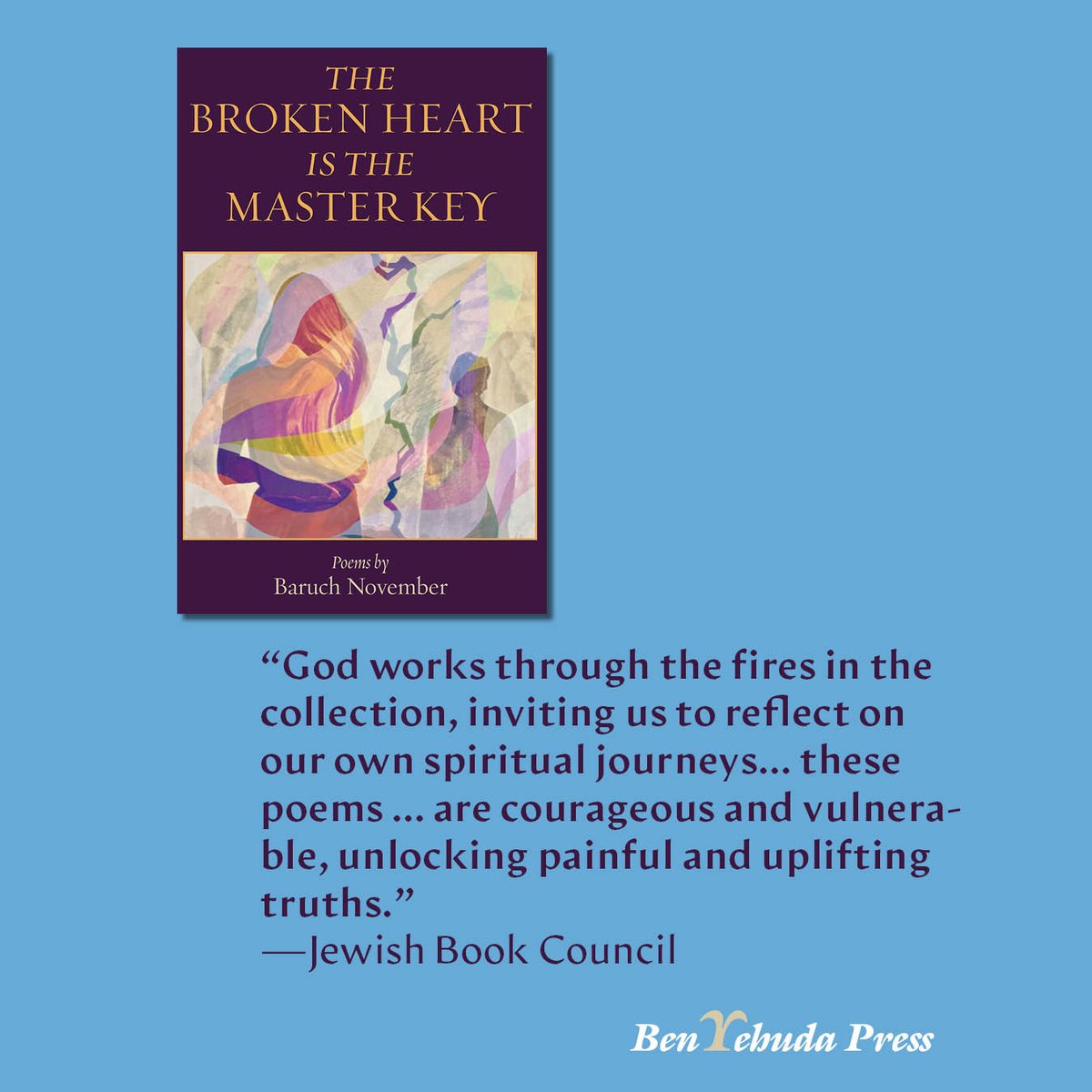 What do an egg, a square, and a key have in common? Ben Yehuda Press! 

We are proud to be launching three new poetry titles this month:

Wu Wei Eats an Egg by Lucas Hirsch, translated from the Dutch by <a href="/DSMPoet/">Donna Spruijt-Metz</a>

The Broken Heart is the Master Key by Baruch November
