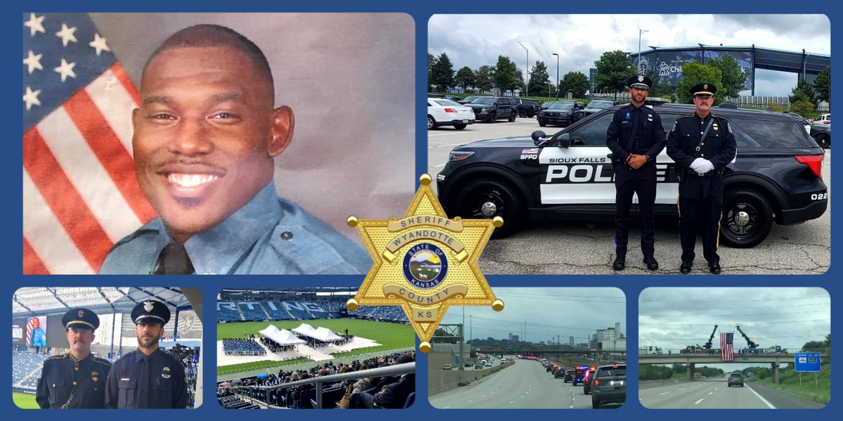 Yesterday, Detective Leacraft and Honor Guard Member Martyna joined thousands in Kansas City, KS, to honor Wyandotte County Deputy Elijah Ming, killed in the line of duty on 7/26/25.

Rest in peace, Deputy Ming — we have the watch from here. /794