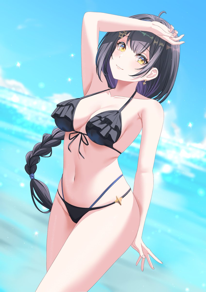 DDplayer886's tweet photo. 感謝，繪師，#鹽樨
接受本人委託，繪畫 #星珀千夜 
見到鹽樨老師推出水著驚喜包，所以一出糧就搵Philo繪畫千夜。
在一片清澈的海灘，見到千夜婀娜多姿的身形，令到個海灘更加美麗，快來抓著夏天的尾巴，感謝Philo。
繪師Twitter:@Philo_324 
#星羅畫冊 @CSeihaku https://t.co/detoPzCFWX