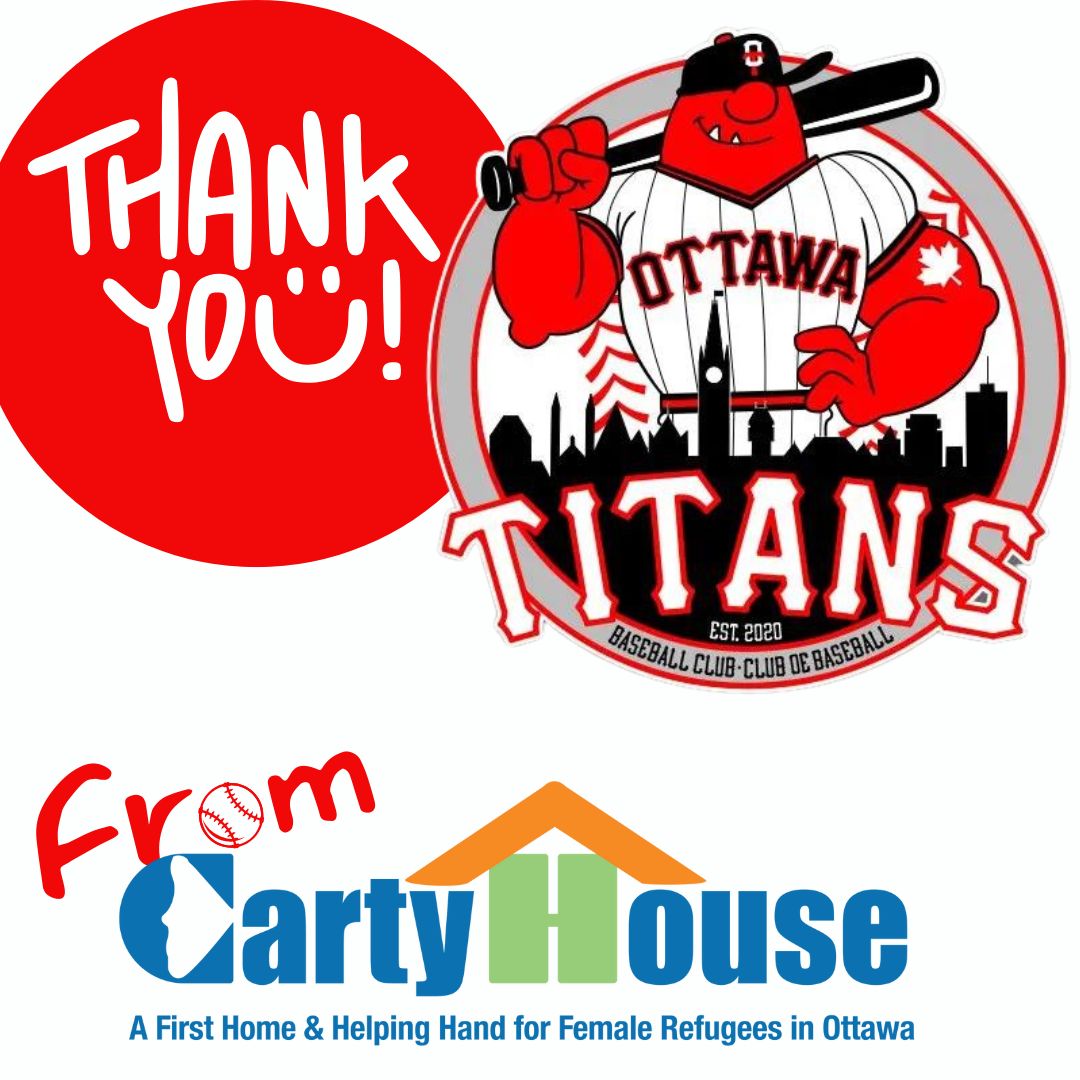 The <a href="/titans_ottawa/">OttawaTitans</a> and their sponsor <a href="/CAANEO/">CAA North & East Ontario</a>  provided tickets for Carty House residents and volunteers to attend some games this summer!  Their generosity helps ensure that those who wouldn't have the means, can still come out and experience the fun!   Thank You!!