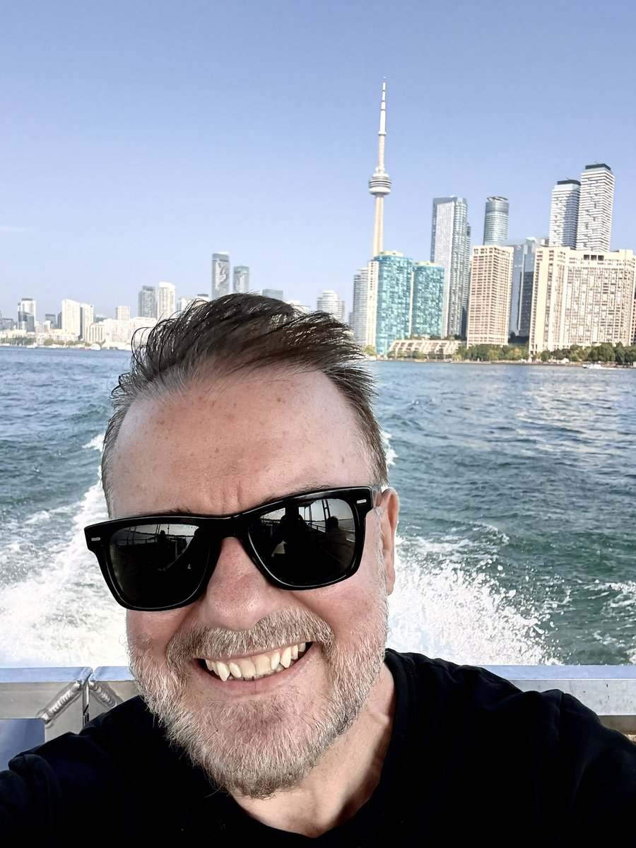 Ricky Gervais (@rickygervais) on Twitter photo Got a couple of days off in Toronto before I play the humongous <a href="/ScotiabankArena/">Scotiabank Arena</a>. Off to The Islands. Got a couple of days off in Toronto before I play the humongous <a href="/ScotiabankArena/">Scotiabank Arena</a>. Off to The Islands.