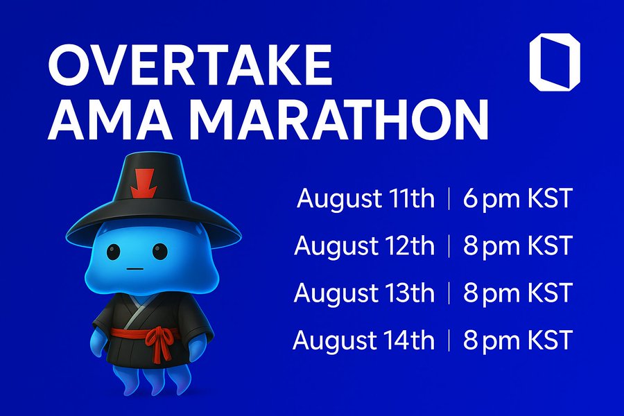 gTAKE 💙💙
DAY 2 of the $TAKE OFF WEEK with <a href="/OVERTAKESH/">SH | OVERTAKE</a> 🏎🔥
Here's a Quick <a href="/overtake_world/">OVERTAKE</a> Recap!!

🔹 70% of platform fees → buy &amp; burn/lock $TAKE
🔹 Sept ’25 launch | $77M–$154M GMV target
🔹 FDV goals: $500M → $1B → $2B
🔹 Web2-first marketplace + <a href="/SuiNetwork/">Sui</a> synergy 🚀