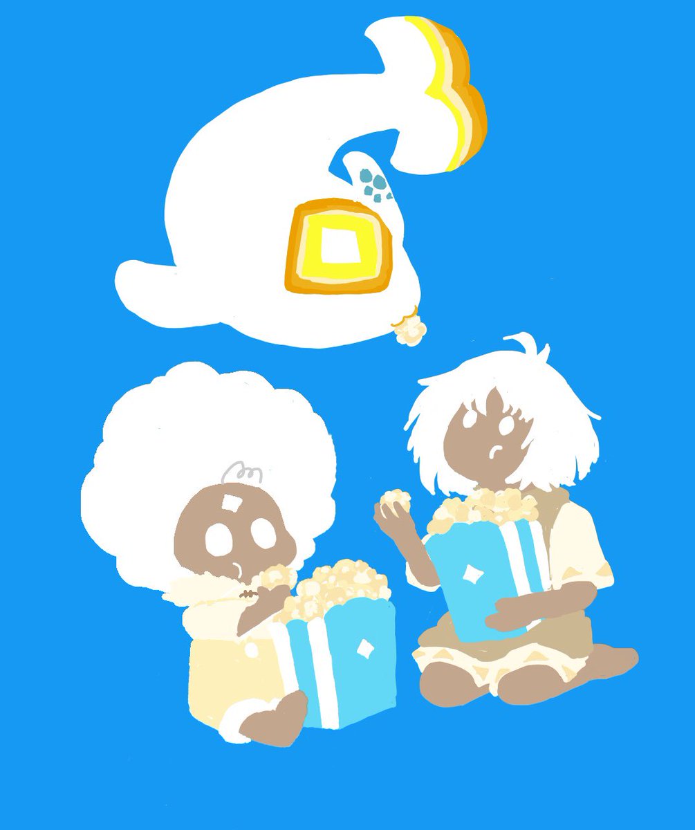 一緒にポップコーン食べよう🌽