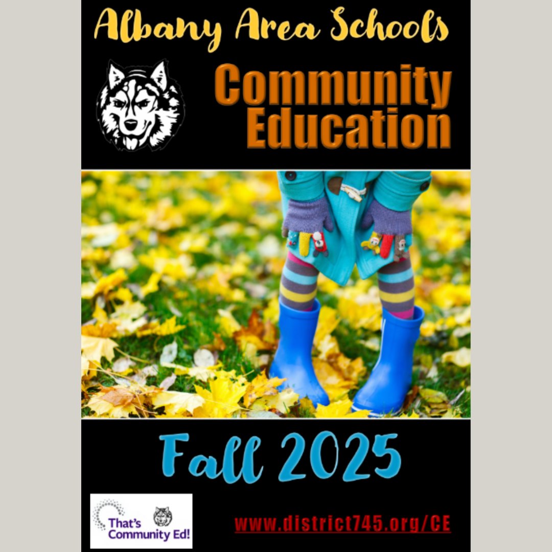 Check it out! 👀The 2025 Fall Community Education brochure is complete! You can register for classes online now at: www/district745.ce.eleyo.com #CE745 #ThatsCommunityEd