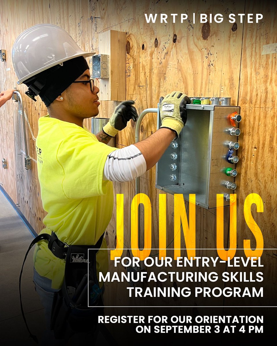 WRTP | BIG STEP (@wrtpbigstep) on Twitter photo Begin your #career in #manufacturing at no cost to you 👷
WRTP | BIG STEP and <a href="/MadisonCollege/">Madison College</a> are partnering with area employers to offer comprehensive #ELMS #training.
Register or learn more:
🔗 wrtp.org/series/entry-l… Begin your #career in #manufacturing at no cost to you 👷
WRTP | BIG STEP and <a href="/MadisonCollege/">Madison College</a> are partnering with area employers to offer comprehensive #ELMS #training.
Register or learn more:
🔗 wrtp.org/series/entry-l…