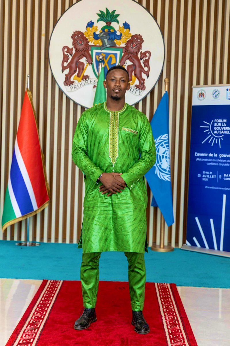 muhammed_hydara's tweet photo. Forests fall, shores erode, rivers choke. We act NOW, standing against illegal sand mining and cleaning beaches. Not tomorrow’s leaders, but today’s guardians. We are The Gambia’s roots, rain, tide. 
#HappyYouthDay 🇬🇲 #InternationalYouthDay https://t.co/F9joDSddmq