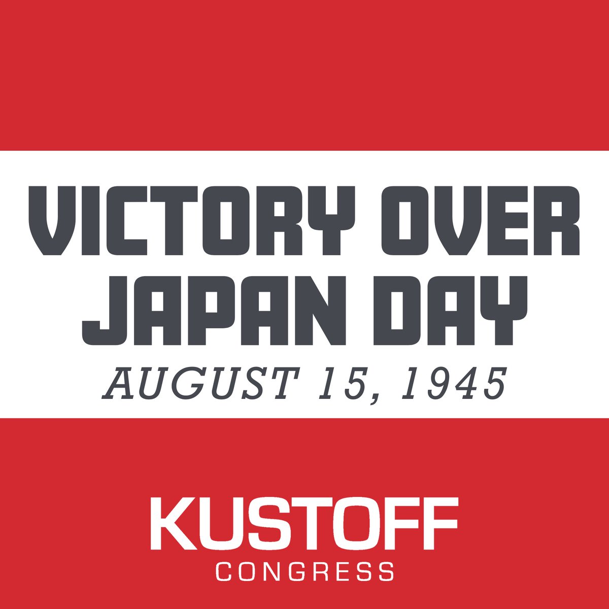 On this day we reflect on World War II and commemorate Japan's surrender which brought an end to World War II in the Pacific. 80 years ago, the American people celebrated restored hope and peace for our country.