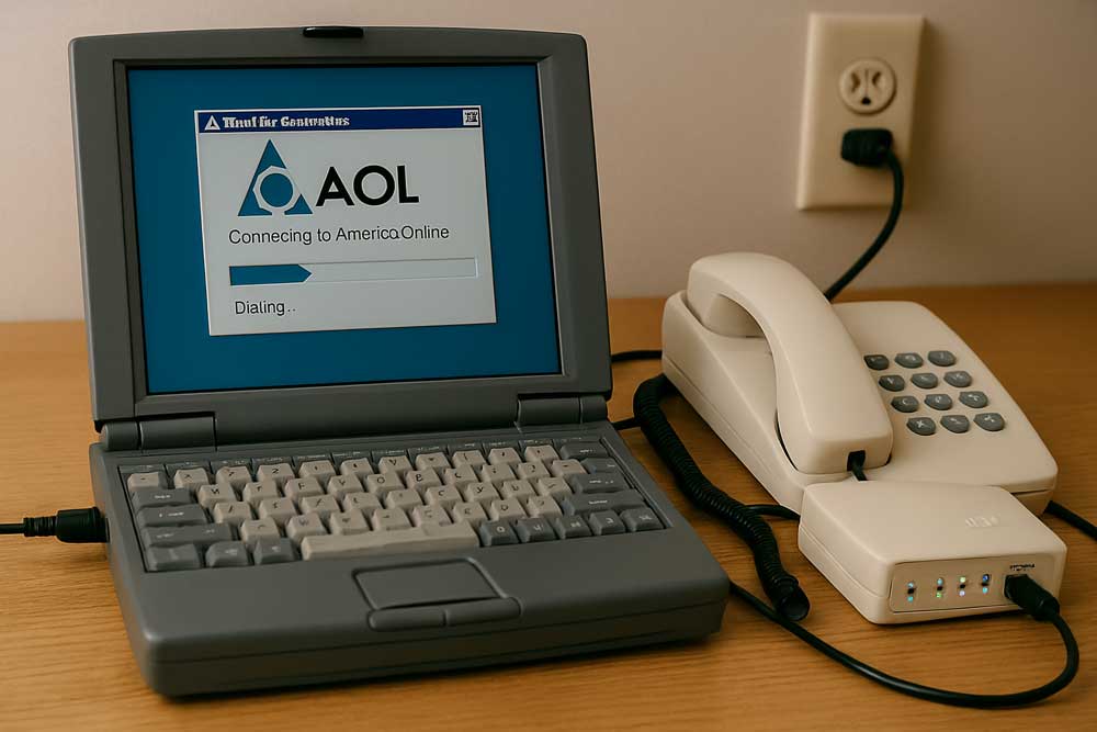 JulioMiravalls's tweet image. Bitácora de ayer: #blog180 El final de un ruidito. América Online, que aún existe, anuncia el cierre de su servicio para conectarse a través de un módem telefónico, que hoy todavía funciona
apuntelego.es/bitacora/2025/…