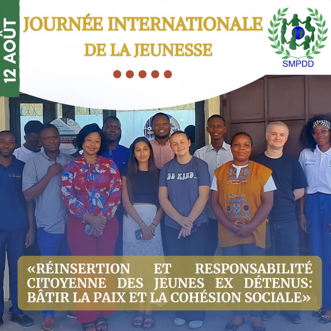 SMPDDofficiel's tweet photo. #JournéeInternationaleDeLaJeunesse

 ✍️🏾 Offrir écoute, formation &amp; opportunités aux jeunes, c’est bâtir la paix et réduire la récidive.

✨️ Chaque seconde chance compte pour une #citoyenneté active et responsable. ✊🏾 

#JournéeInternationaleDeLaJeunesse
#réinsertion 
#Cohésion https://t.co/X3BaH8euvs