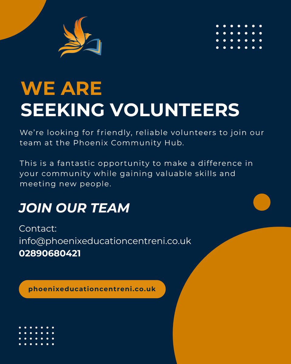 Volunteer with the Phoenix Community Hub! 
What you’ll do:
-Welcome and serve customers who visit the Hub
-Help keep the shop organised, tidy, and stocked
-Provide a warm, helpful presence for everyone who comes through our doors
-Support community activities and events as needed