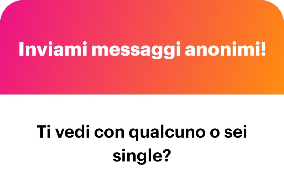Mi vedo con qualcuno 🥰