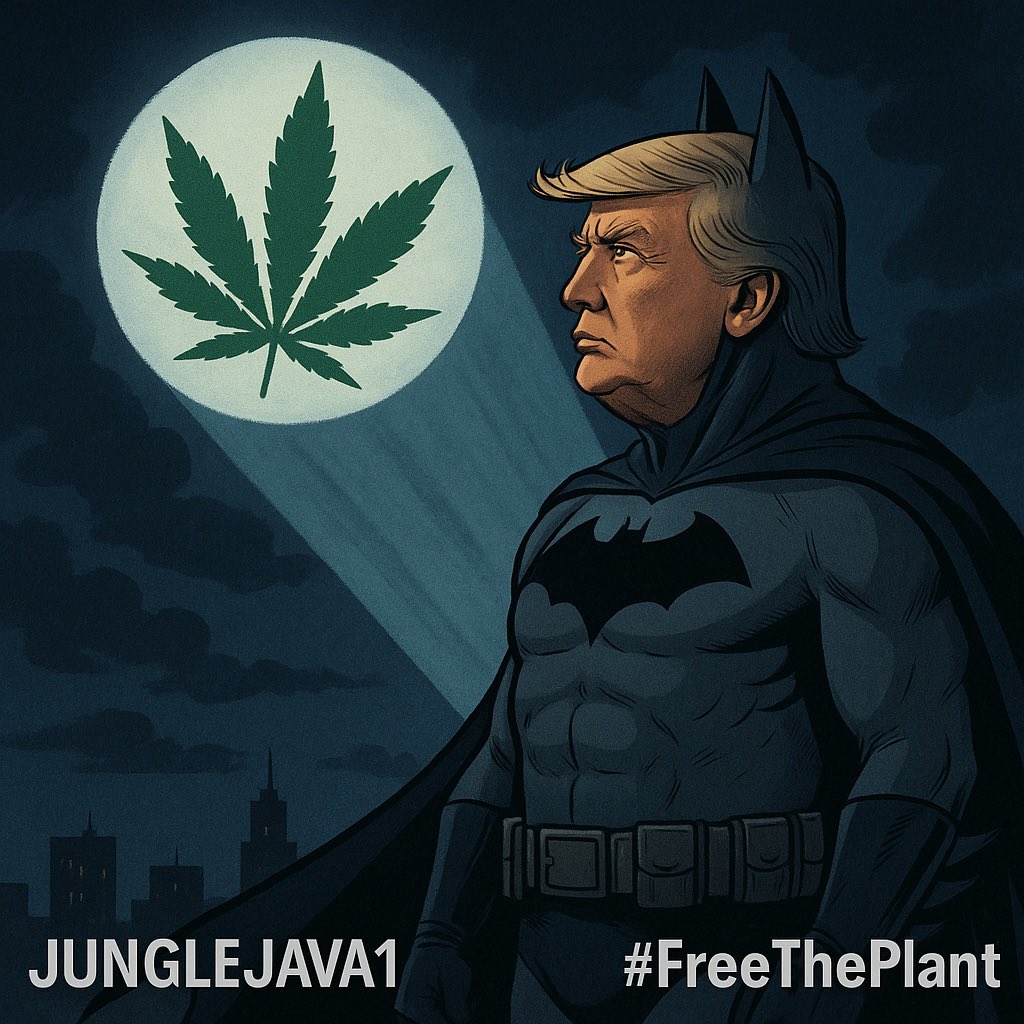 junglejava1's tweet photo. Well apparently @POTUS got my bat signal 😁😆🤣

$MSOS $YOLO #FreeThePlant 🌿 #TrumpForCannabis https://t.co/tZN0MDRM7v