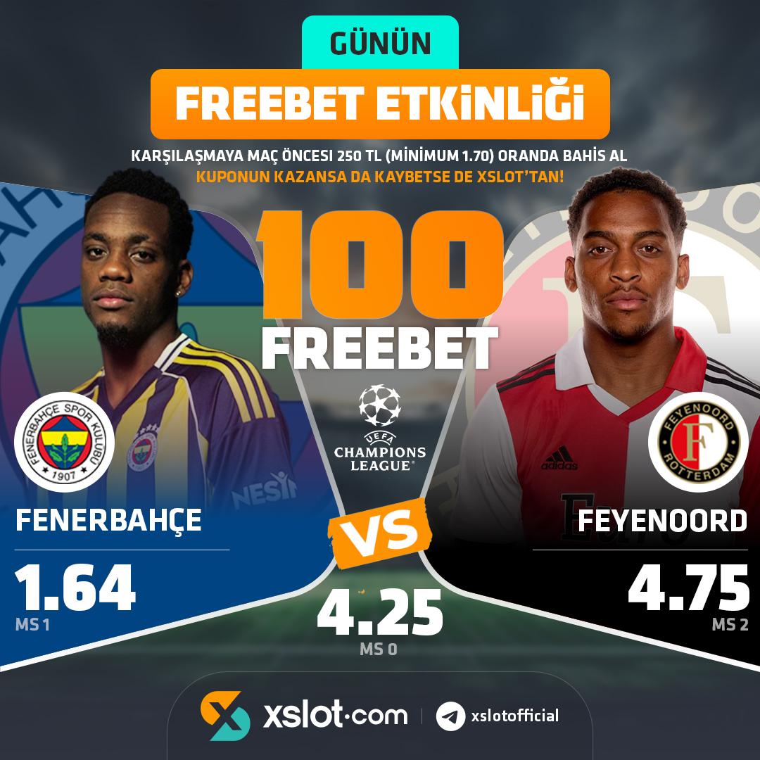 🏆 Futbol Heyecanı Xslot 'da Yaşanır!

🇹🇷 #Fenerbahçe ⚔️ #Feyenoord 🇳🇱

➡️Güncel Giriş Adresi = t2m.io/xslot2024 

✍️ Maç Öncesi 250TL (minimum 1.70) Oranda Bahis Al,

🎁 Kuponun Kazansa da, Kaybetse de 100 Freebet Kazan!
.
.
#gününmaçı #denemebonusu #xslot #freespin