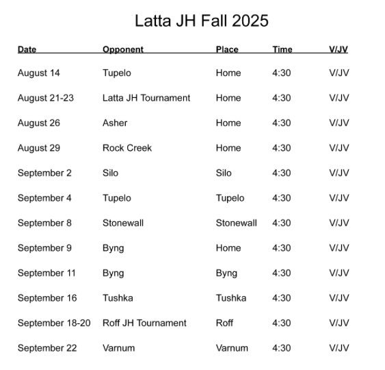 LattaHSPanthers's tweet image. 🥎⚾️ Fall Baseball &amp;amp; Softball Schedules