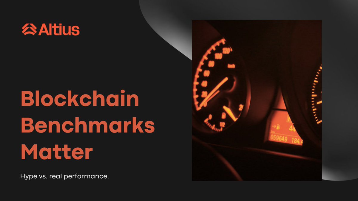 Ania131999's tweet image. In blockchain, marketing often outruns reality. Benchmarks act as the reality check-forcing every flashy claim to pass the test of objective measurement. Without them, hype can run wild.
Х-@AltiusLabs 
1/5  #BlockchainPerformance
